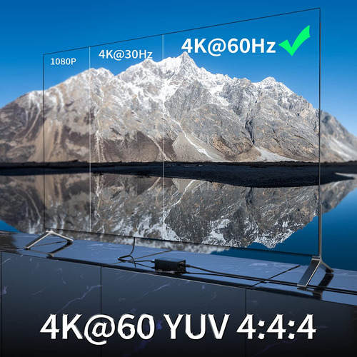 4k Hdmi Extender, Ultra Hd 4k @ 60hz Través De Cat5e/6...