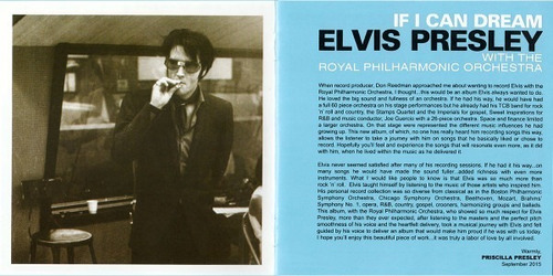 Elvis Presley Cd 2015 If I Can Dream (royal Orch) Europa Nvo