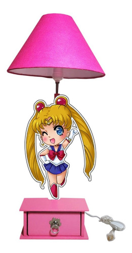 Sailor Moon Anime Lampara Con Cajon Para Centro De Mesa  