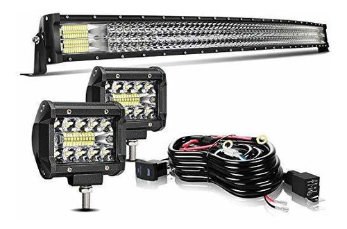 Barras De Luz - 52  675w Spot Flood Combo Offroad Curved Led