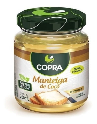 Manteiga De Coco 200ml Copra - Nova Fórmula - Pronta Entrega