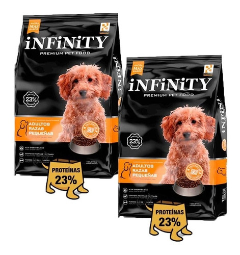 Alimento Infinity Premium Pet Food  Razas Pequeñas 2 X 15 Kg