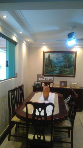 Sobrado Com 3 Dormitórios À Venda, 99 M² Por R$ 550.000,00 - Macuco - Santos/sp - So0101