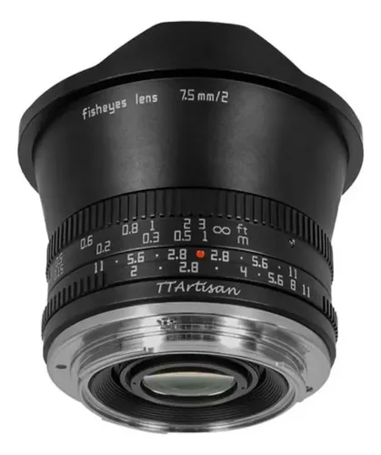 Lente Ttartisans 7.5mm F2 Fisheye Sony E Alpha Nex Apsc | MercadoLivre
