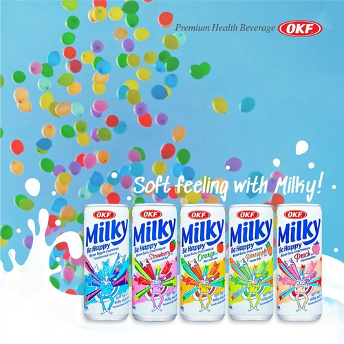 Refresco Coreano Milky, Sabor Original, Okf, 250 Ml