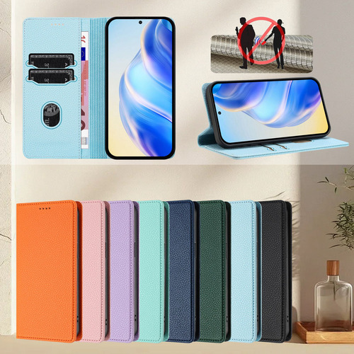 Funda Tipo Cartera De Piel Para La Serie Infinix Hot 50, Con Función Atril, A Prueba De Golpes, Ranuras Para Tarjetas, Lujosa Forma De Guijarros, Esti