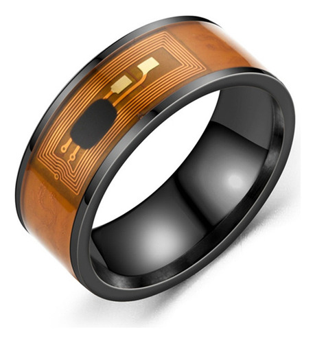 Ange Nfc - Anillo Inteligente De Acero Inoxidable, Diseño De