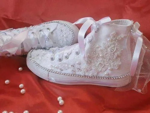 Tenis decorados para primera comunion sale