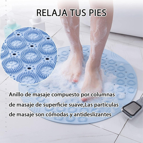 Practica Alfombra De Bañera Protector Tapete Ducha Drenaje