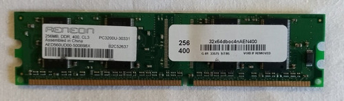 Memoria Ram 256mb Ddr 400mhz Pc3200 (aed560ud00-500b98x)
