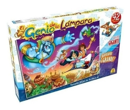 Imagen 1 de 1 de Toys Palace Puzzle El Genio De La Lampara 42 Pcs Gdes