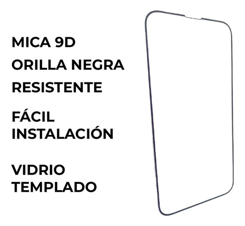 Mica De Pantalla Completa Para iPhone 14 Pro Max