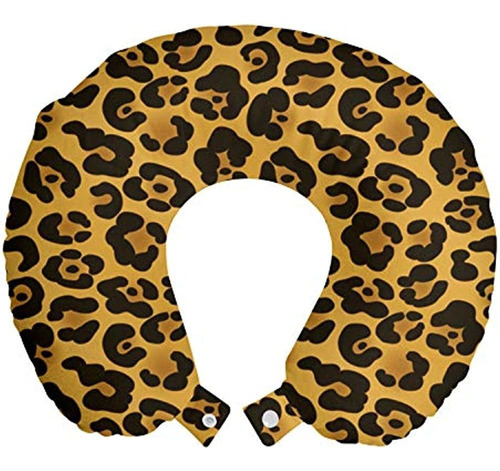 Almohada De Viaje Con Estampado De Leopardo Por Ambesonne, R