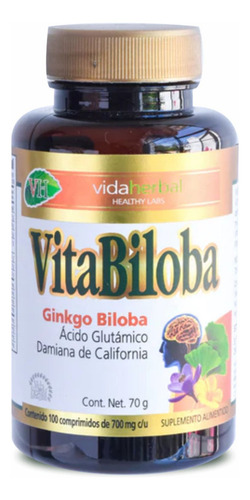 Vitabiloba Tabletas Vida Herbal Sabor Sin Sabor