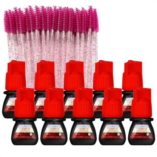 Cola Elite Hs16 3ml Kit 10 Unidades Extensao Cilios Fio Fio