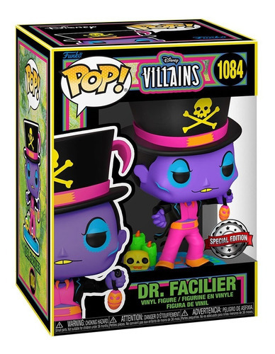 Funko Pop Disney: Villains- Dr.facillier(blacklight)