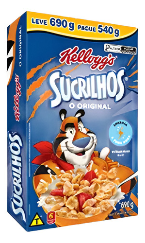 Cereal Matinal Kellogg's Sucrilhos Tradicional Lv690g Pg540g