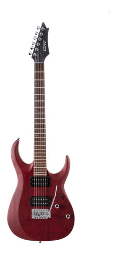 Guitarra Elétrica Cort X100 6 Cordas Open Pore Black Cherry