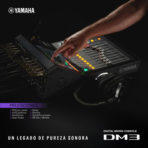 Consola Digital Yamaha Dm3 Con Protocolo Dante