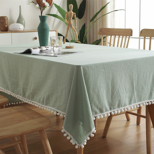 Mesa Lavable Con Costuras De Tela De Algodón