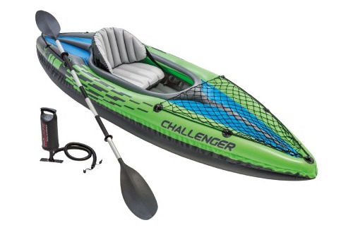 Kayak Inflable  Challenger Una Persona Remo Aluminio 