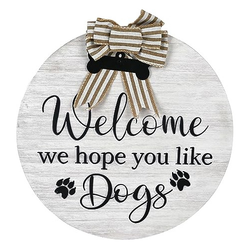 Señal De Bienvenida  Front Door Welcome Sign We Hope Y...