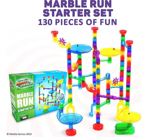 Juego De Canicas Marble Genius - 130 Piezas Para Niños