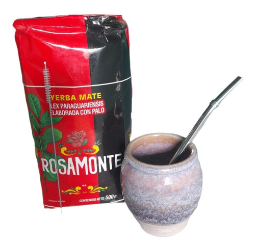 Imagen 2 de 2 de Mate Argentino Con Bombilla | Vaso Para Tomar Té |