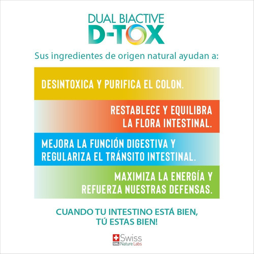 Imagen 6 de 9 de Dual Biactive Dtox Tres Meses X 1 - 180 Tomas