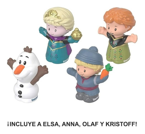 Frozen, Hermoso Juego De Figuras Fisher Price, Little People