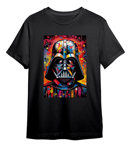 Playera Star Wars Varder Art Manga Corta Estampado Suave