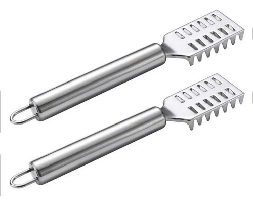 4 Herramienta Removedora Escamas Pescado Acero Inoxidable