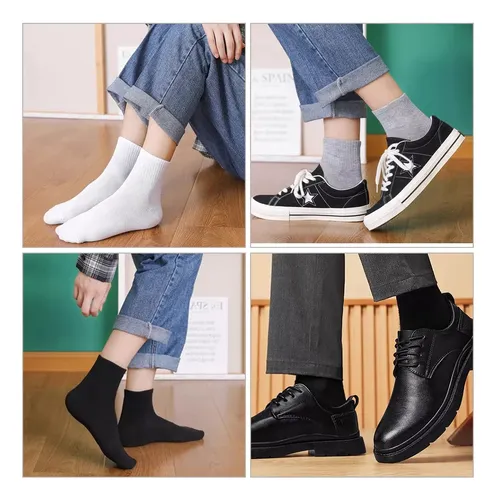 Calcetines Cortos Hombres Dama Unisex Calceta 20 Pares