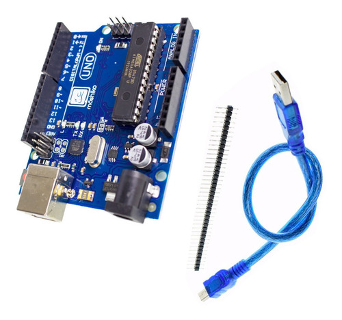 Arduino Uno R3 Atmega328p Dip + Cable Usb