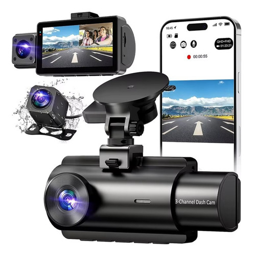 Dash Cam Camara Para Auto 1080p 4k Frontal Trasera Interior