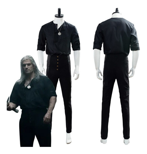 Disfraz De Geralt Of Rivia Cosplay Hombre Camisa Y Pantalone