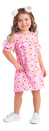 Vestido Infantil Rosa Mp 86771