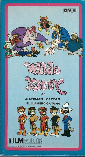 Waldo Kitty Vhs Filmation Gatoman Catzan Vhs Castellano