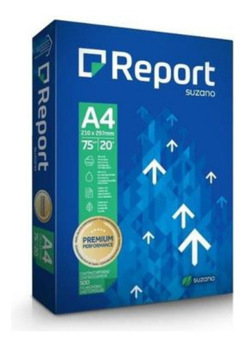 Papel Sulfite Premium A4 75g 500 Folhas Report 