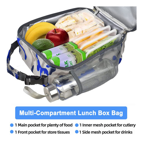 Bolsa De Almuerzo Aislada Portátil, A Prueba De Fugas Y Gran