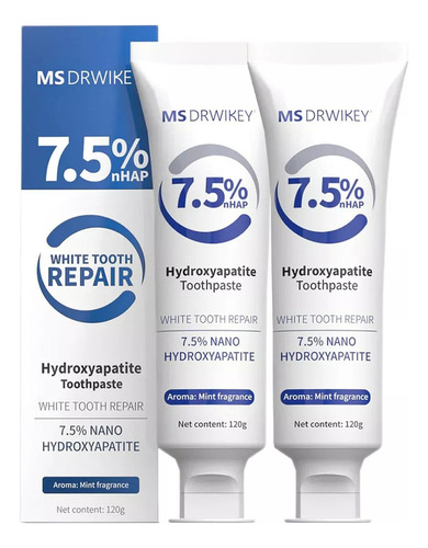 Pasta De Dientes Ms Drwikey Con Hidroxiapatita Al 7,5%, 4,23