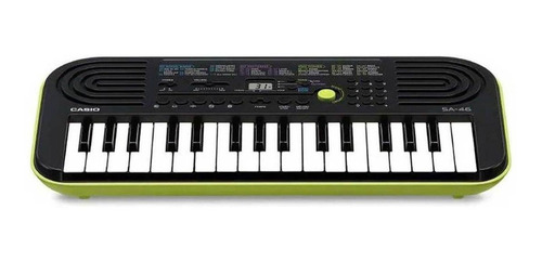Teclado musical Casio Mini SA-46 32 teclas preto/verde
