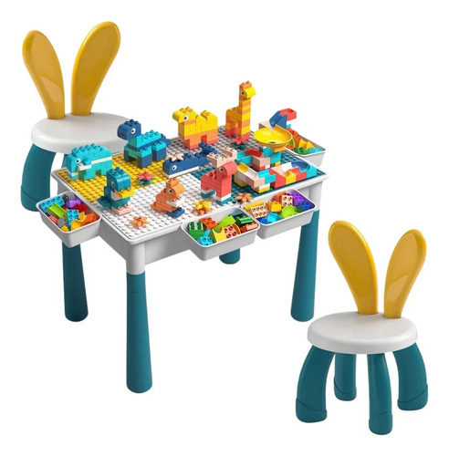 Juego De Lego Multiuso Recreación Infantil Mesa Y Accesorios