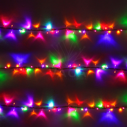 Serie 800 Luces Led 40 Mts Multicolor Exterior Navidad