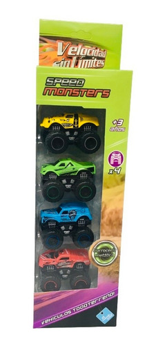 Camioneta Monster Ch Caja X4 Todo Terreno Ar1 7451 Ellobo