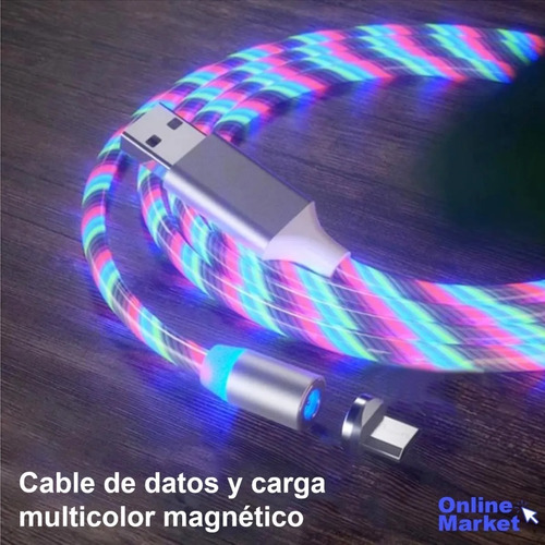 Imagen 8 de 10 de Cable Magnético - Usb Tipo C - Micro Usb - Compatible iPhone