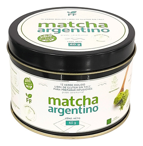 Te Verde Matcha Argentino En Polvo Ceremonial (60 G)