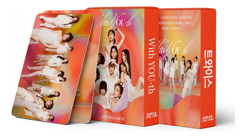 55 Tarjetas De Fotos Twice Kpop- With You Lomo Cards