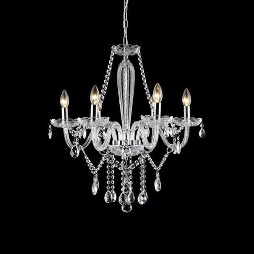 Lustre Viena Cristal Candelabro 6 Lâmp Clássico Sala