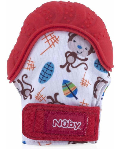 Nuby Calmante Dentición Manopla Con La Bolsa De Viaje Higién